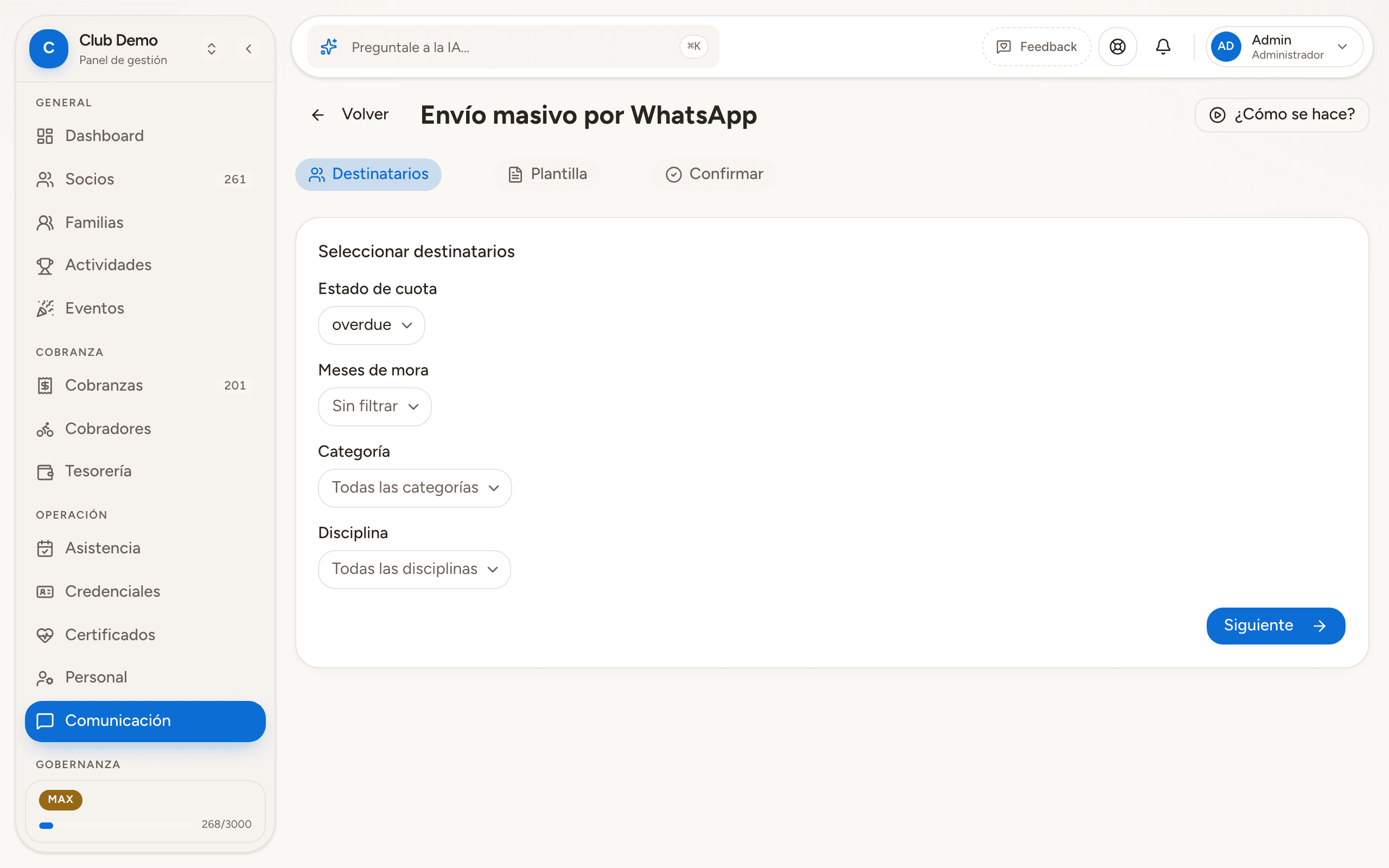 Listo: solo los que deben